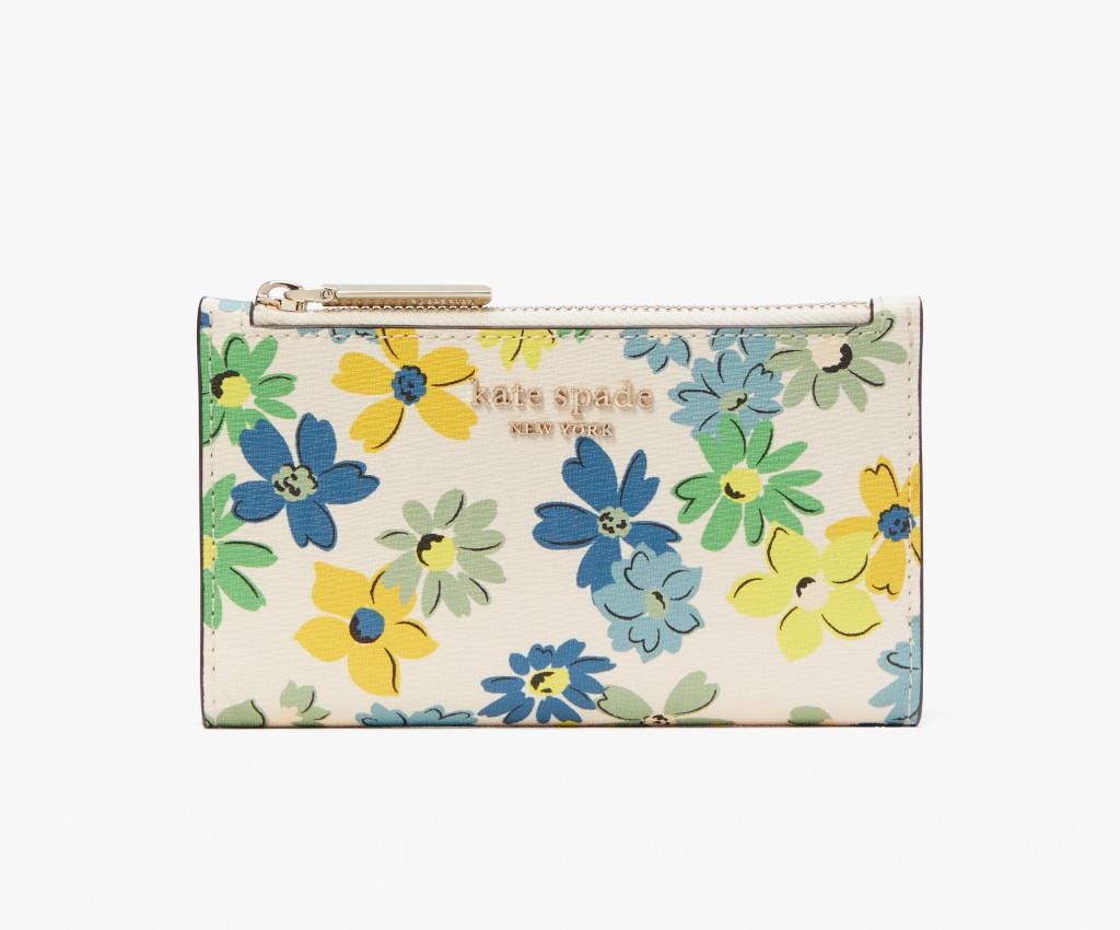 Spencer Floral Medley Small Slim Bifold Wallet (Parchment Multi)
